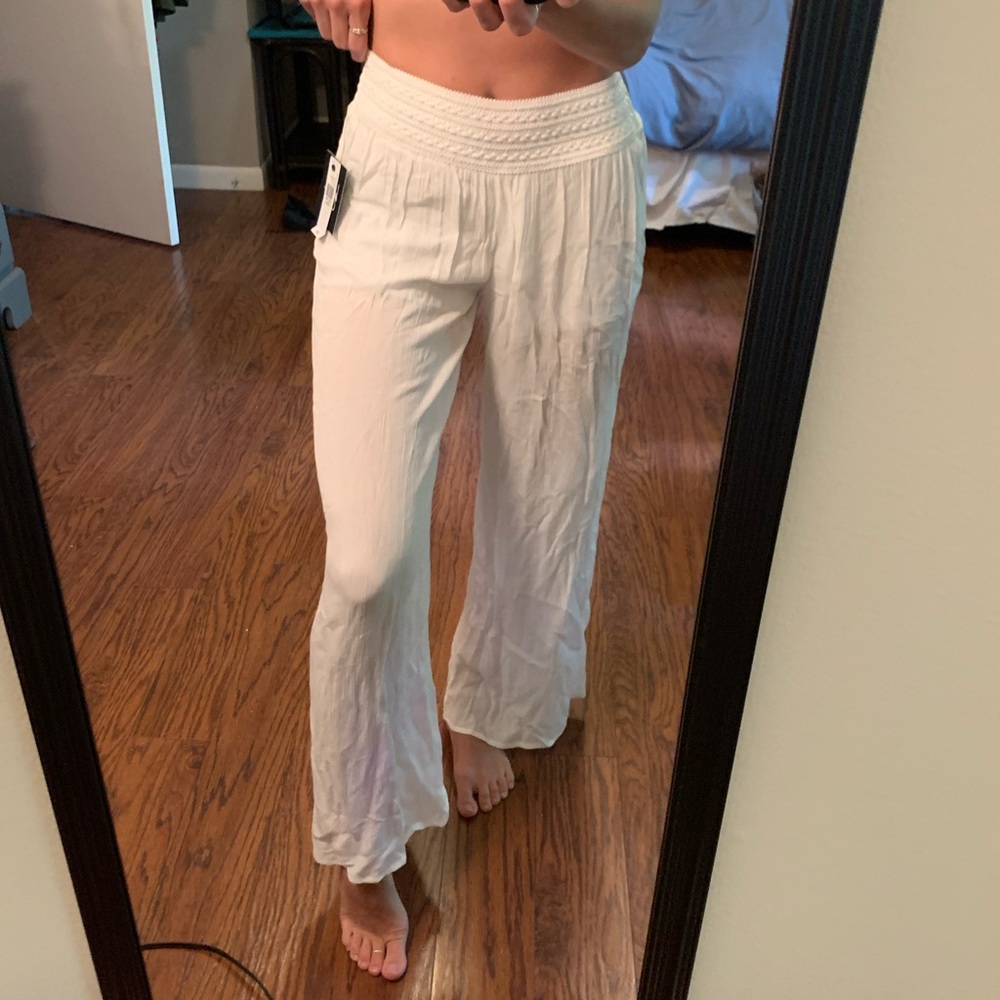 White linen Pants